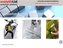 Tablet Screenshot of analytik.co.uk